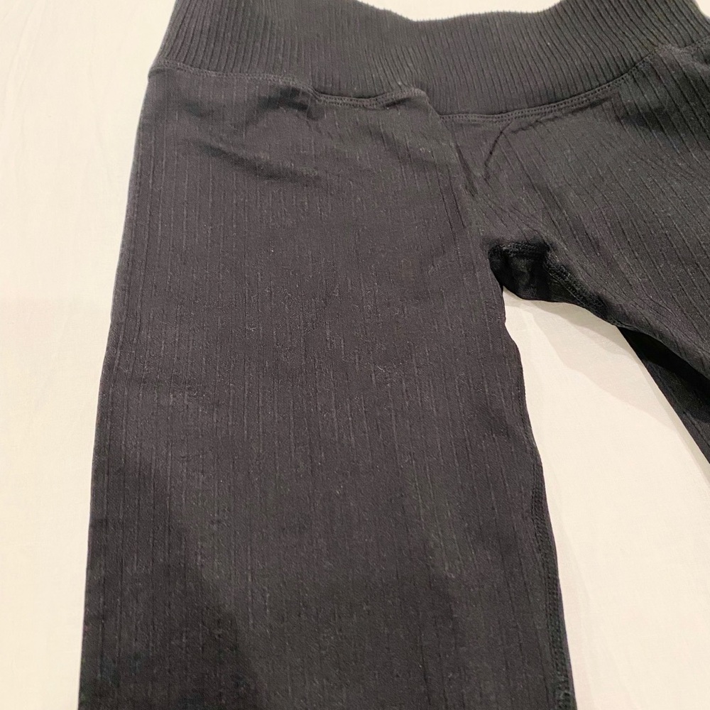 Super Slimming ribbed Black Leggings